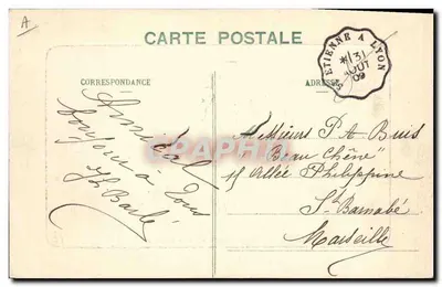 St-ÉTIENNE - Minas da Loire - Poço Châtelus — editor P. DUBUC, n° 131 — Verso
