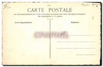 Perouse (Frankreich) — Alpenlandschaft mit Haus und Person — unbekannter Verleger, Seriennummer nicht sichtbar — Rückseite