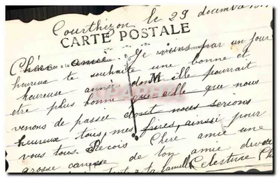 Flor de Voeuse de Bontieu — tarjeta postal ilustrada — Reverso