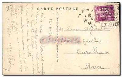 Padirac - A Lagoa Suspensa — O Lote Ilustrado, n° 305 — Verso