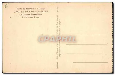 Gruta das Moças — A Caverna Maravilhosa — Editor: Les Éditions d'Art Martel, Paris — Verso