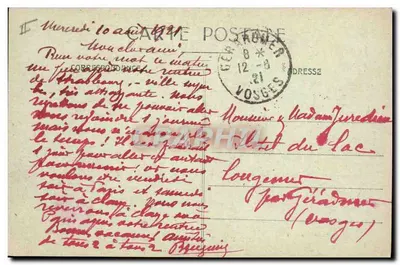 Belfort - Le Palais de Justice — Édition spéciale des Galeries Modernes, n°8 — Verso