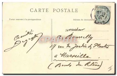 Bourges — Hotel Jacques Cœur — Palácio de Justiça — F. PARIS — Verso