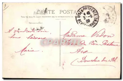 Caza de torpedos « Bouvet » — 1909 — editor P. B. TOULON — Reverso