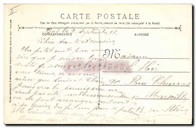 Bretanha — Couraçado de Escadra de 23550 toneladas — Guerra 1914-15-16-17 — Editor: Estabelecimentos de Impressões Fotográficas, Toulon — Verso