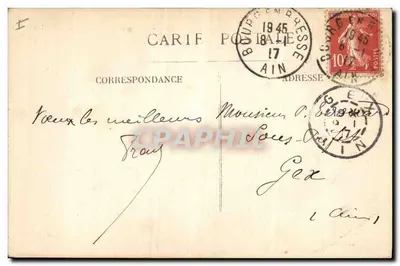Bourg (Ain) — De Prefectuur — Uitgever Mit. Bourg, n° 35 — Achterkant