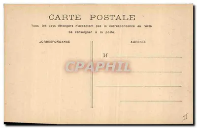 Bordeaux — Prefektura — Cours du Chapeau Rouge — wydawca nieznany, nr serii 3 — Rewers