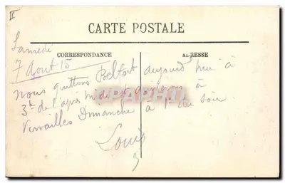 Belfort — A Prefeitura — LL. — n° 136 — Verso