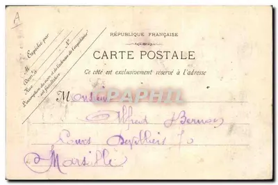 Brignoles - 1412 - Subprefeitura Antigo Castelo de São Luís Século XIII — E. Lacour — Marseille — Verso