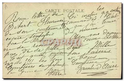 Żeni się w Sainte-Anne-d'Auray — Kostiumy z Bretanii — Coll. E. Hamonic, St. B. — Rewers