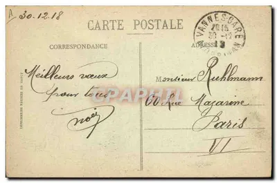 Traje de Santa Ana — 190. — Editor H. Laurent, Port-Louis — Verso