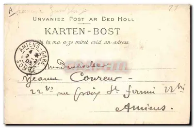 Douarnenez — Toilette d'une Mariée, étude des différents costumes — Collection Villarán, n° 1149 — Verso