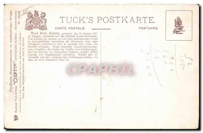 Husarzowa patrolka — Polska — Tuck's Postkarte, n° 1213 B — Rewers