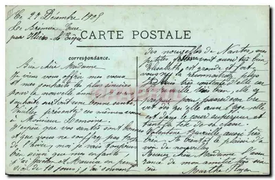 Flores de rosas — Desejos de Felicidade para o ano de 1906 — Martha Plagey — Verso