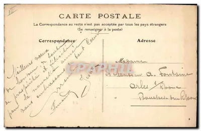 Flores de ciclaminas — Boa Ano — Carta postal — Verso