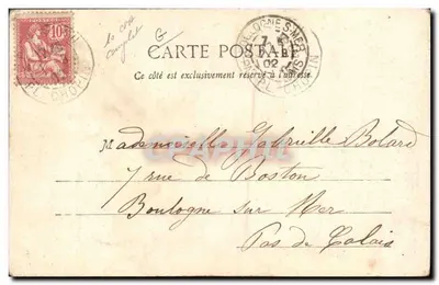 Pierrot père de famille — scène de théâtre avec enfants et femme — Édition Élisee, n°10 — Verso