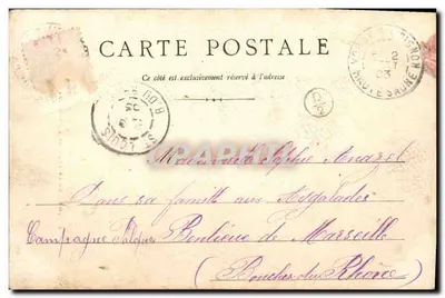 Besançon - O Palácio de Justiça - Fachada da Rue de l'Arsenal — Verso