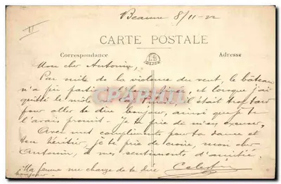 Beaune — O Palácio da Justiça — Ronco, mais velho, edição Beaune (Depositado) — Verso