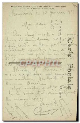 Beauvais — Pałac Sądowy — J. Neururin & Cie, n°47 — Rewers