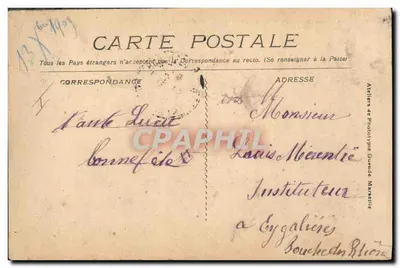Marinha Militar Francesa « Bélier » - Torpedeiro de Escadra — Editor Radioléne, n° 2460 — Verso