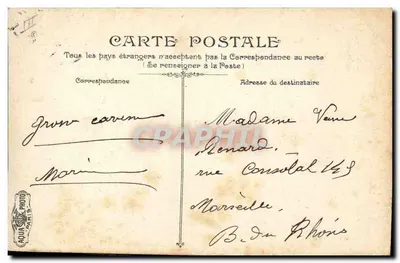 Le Bouvines — Navio de Guerra — Editor L.V.&C° — Verso