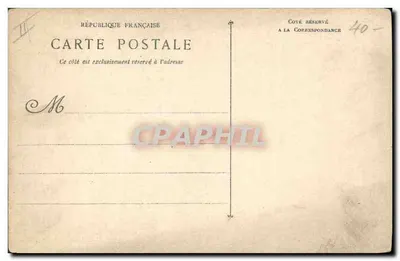 Brennus, pancernik z wieżami — Marynarka wojenna francuska — M. Bar. phototyp. Toulon — Rewers