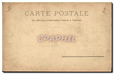 Tarjeta postal antigua Buque de Guerra Le Brennus Corazada de Escuadra — Reverso