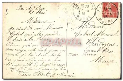 BAR-le-DUC — Prefektura — Ilustrowana karta pocztowa — Rewers
