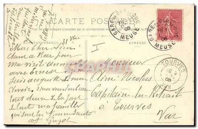 Bar-le-Duc - De Prefectuur en Beeld van Marechal Oudinot, Hertog van Reggio — Achterkant