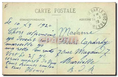 Bar-le-Duc - Prefektura — E.C. wydawca — Rewers