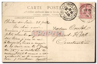 Chalon-sur-Saône — Podprefektura — B. F. Chalon-s-Saône, n°20 — Rewers