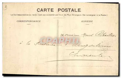 Drie jonge Bretonen in de strijd — Collection Villard, Quimper — n° 4214 — Achterkant