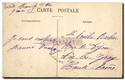 Una Groisillonne — Tema: joven mujer en traje regional — editor T.H. — Reverso