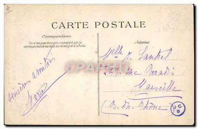 Stara pocztówka Folklore Okolice Quimpera Młody Bryton — Rewers