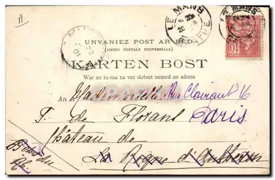 Le Puits — Saint-Brice, Francia — Cliché di M. Albert Durand, n° 213 — Verso