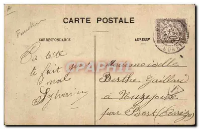 Żona z SCAER i żona z SCRIGNAC — kolekcja Villard, Quimper — n° 1219 — Rewers