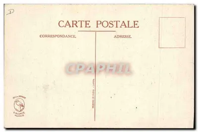 Agricultor e radis — caricatura humorística — D'ALSACE MULHOUSE — Verso