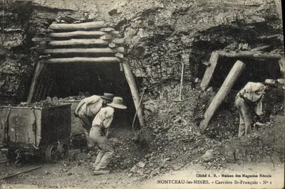 Carreira de São Francisco — Montceau-les-Mines — Cliché A. B. - Maison des Magasins Réunis - N° 1