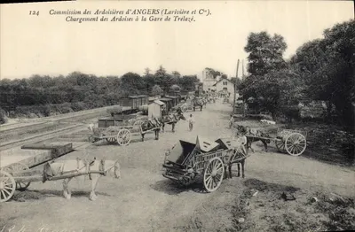 Carregamento de Telhas na Estação de Trélazé — Comissão das Telheiras de ANGERS (Larivière e Cie) — n°124