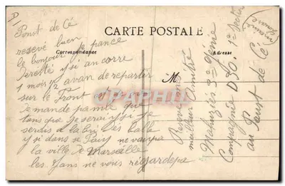 Angers - Carreiras de telhas de Trélazé — Loja dos aprendizes de quebradores — Edição Largue, n° 417 — Verso