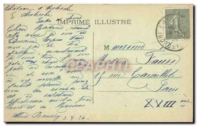 O Castelo de Saint-Cyr-du-Gault — editor Imprimé Illustré, n°4 — Verso
