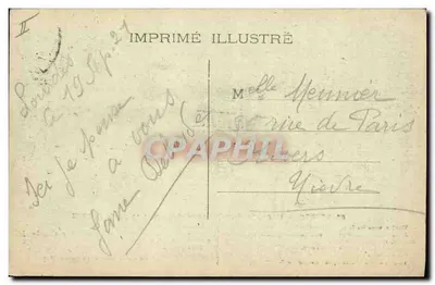 Lourdes — La Grotta d'après une photographie originale de 1858 — Imprimé Illustré — Verso