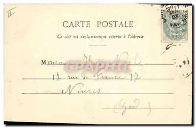 Le Ragas - Źródło wody miasta — Toulon — Cliché Giraud 28 — Rewers