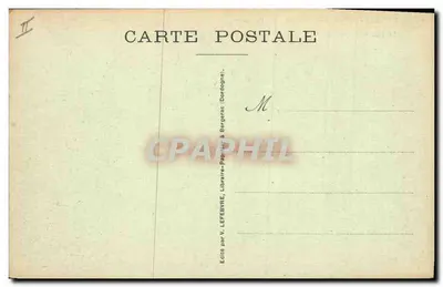 Bergerac (Dordogne) — O Palácio de Justiça — Editor V. Lefebvre & Bergerac — Verso