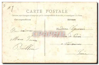 Blois (Loir-et-Cher) - Palácio de Justiça — B.F., Paris — Verso