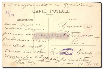 Bar-le-Duc - Prefektura i Sądowy Pałac - E C. — Rewers