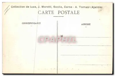 Bastia (Korsyka) - Sądowy Pałac — J. Moretti, n°61 — Rewers