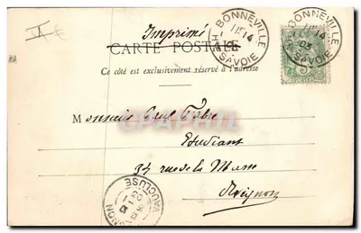 Antigo Castelo de Bonneville – Prisão de Bonneville — Librairie Papeterie B. McGinn - 7 — Verso