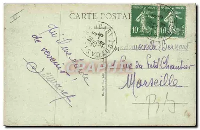 Castelnau-d'Aude - Praça Victor-Hugo - O Palácio de Justiça — Verso