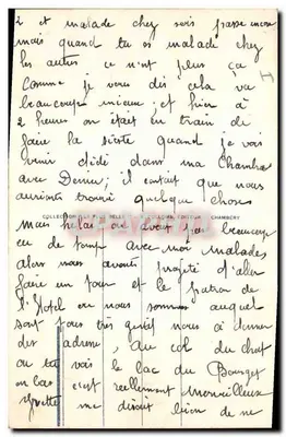 Chambéry — A Prefeitura — A Savóia Pitoresca 129 — Verso